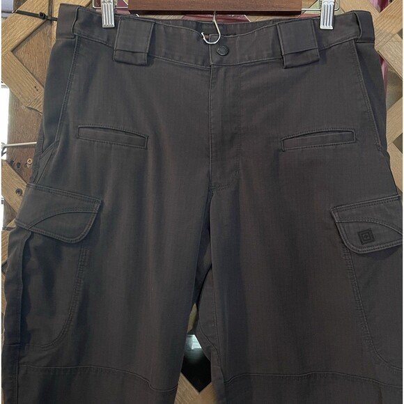 5.11 TACTICAL Charcoal Gray Cargo Ripstop Pants Utility Combat Men's 32x31 - Picture 3 of 8